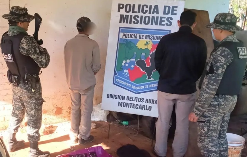 Desmantelaron un campamento de cazadores