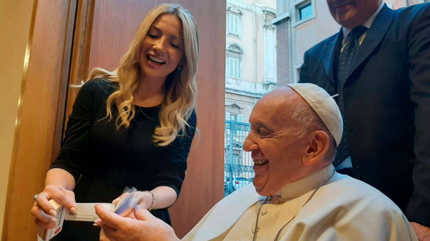 Francisco recibió a Fabiola Yáñez en el Vaticano