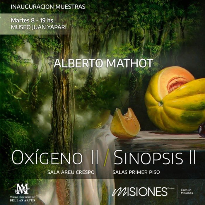 Las obras de Mathot se expondrán desde este martes en el museo Juan Yaparí 1 2 - Flyer MUESTRAS MATHOT - 1