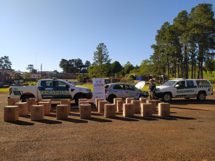 Misiones gendarmes interceptaron un automóvil