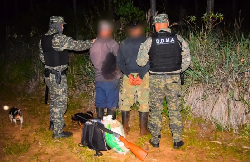 Policía Ambiental detuvo a cazadores