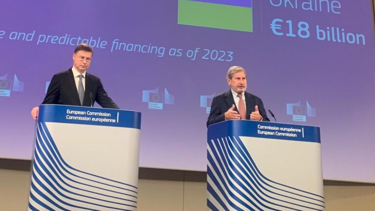 La Unión Europea propone un paquete de ayuda de 18 mil millones de dólares para Ucrania en 2023