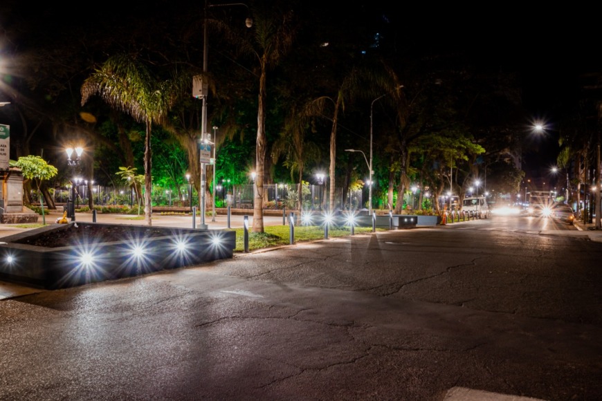 Continúan los trabajos en la peatonal de la calle Colón