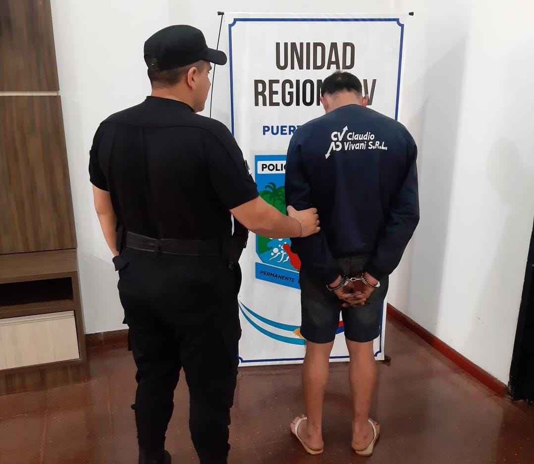 Iguazú: terminó preso por robarle el teléfono celular a un remisero