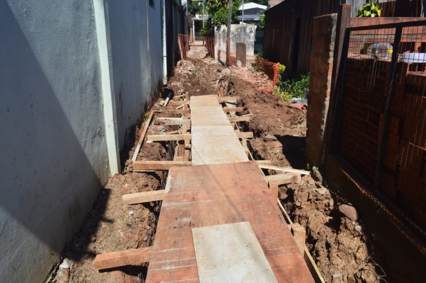 Trabajan en la mejora del sistema de desagües del barrio Tajamar