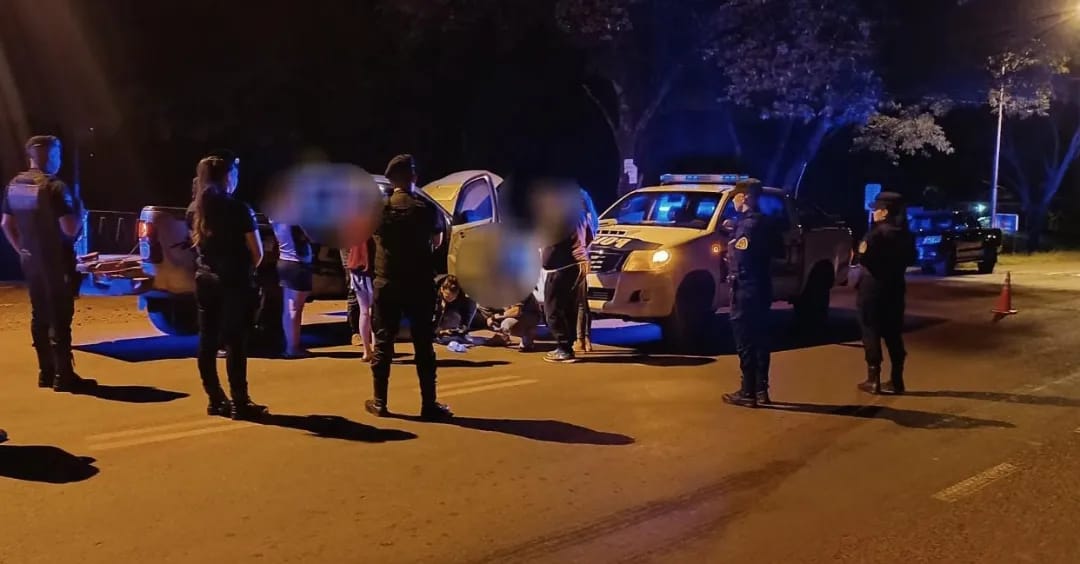 Terminaron demorados tras evadir un control policial: tenían cocaína