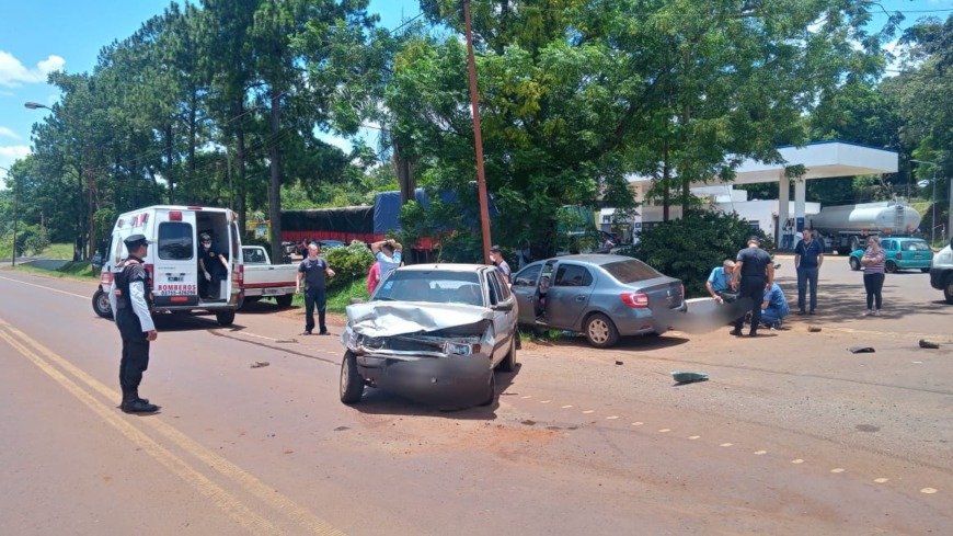 Oberá: varios heridos tras choque en la ruta nacional 14