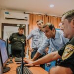 Herrera Ahuad inauguró el nuevo sistema de videovigilancia en Puerto Iguazú