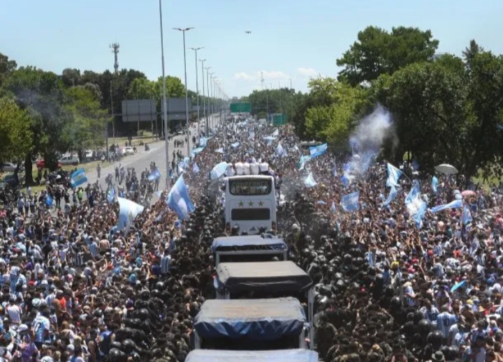 Alrededor de 5 millones de personas celebraron a Argentina campeón del mundo
