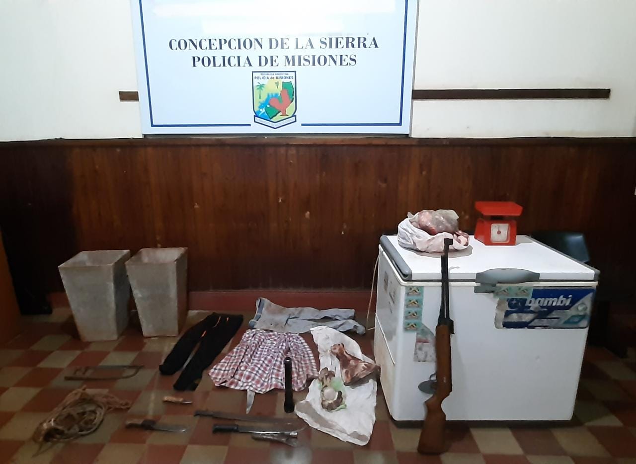 Abigeato: arrestaron a dos mujeres, un joven y secuestraron carne faenada en Concepción de la Sierra