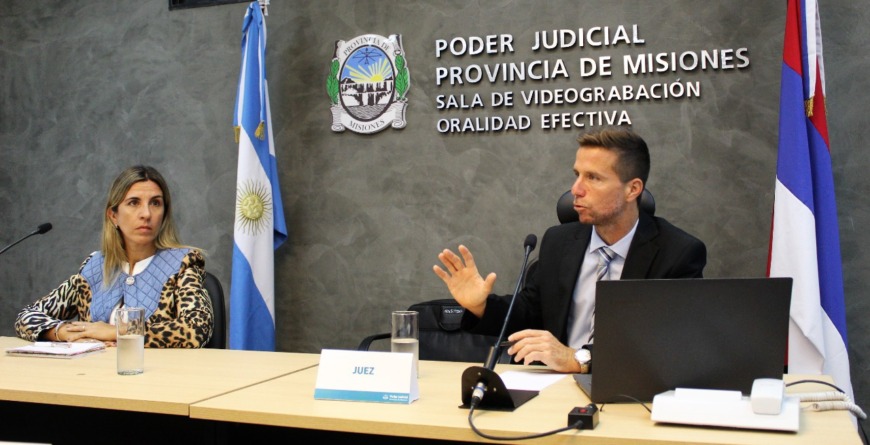 La Justicia misionera tuvo su primera audiencia videograbada