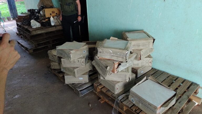 Atraparon a banda delictiva misionera que trasladaba marihuana dentro de cajas con cerámicas