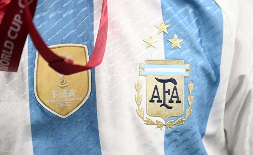 Así es la camiseta de Argentina Campeón del Mundo Así es la camiseta de Argentina Campeón del Mundo