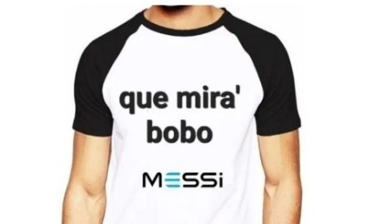 "¿Qué mirás, bobo?": a cuánto se venden las tazas y remeras con la frase de Messi