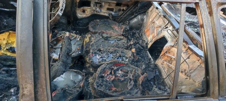 Iguazú: se incendió un auto que transportaba combustible de manera ilegal