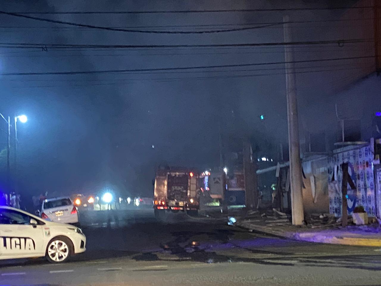 incendio en comercio