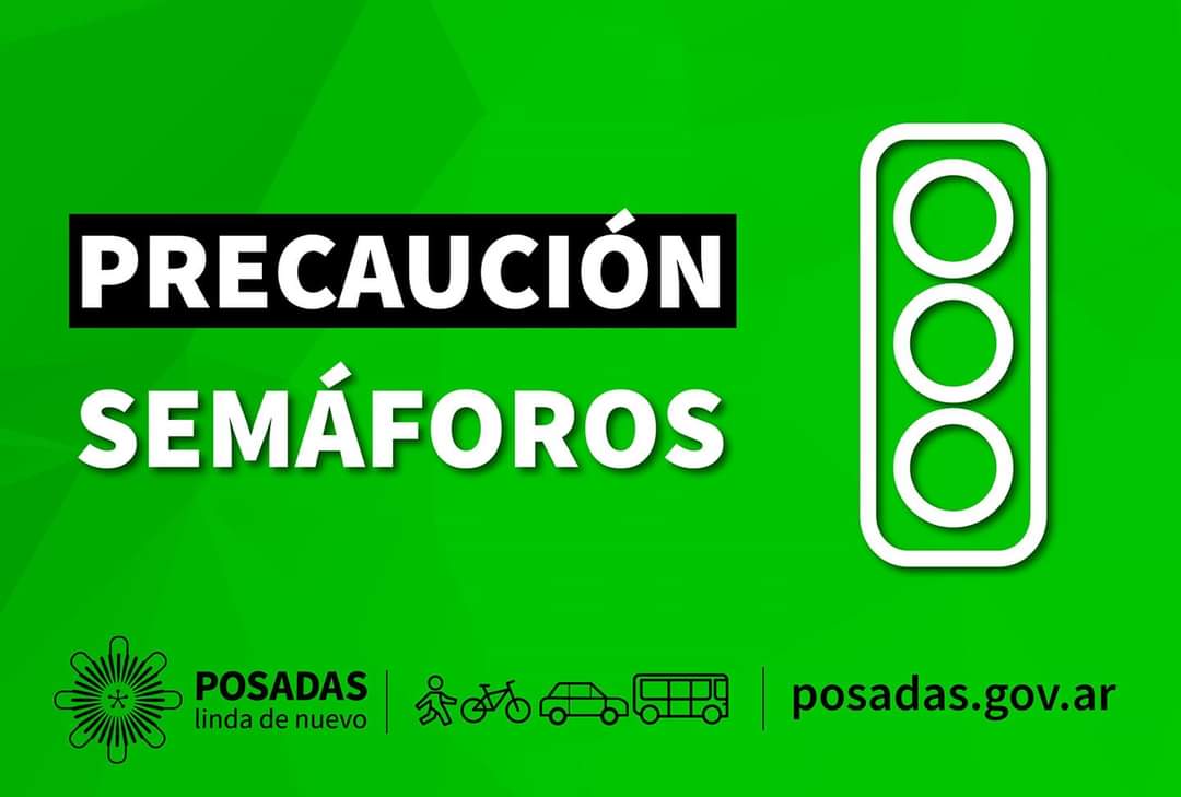 Circular con precaución: reparan semáforo de la avenida Jauretche y Quaranta de Posadas