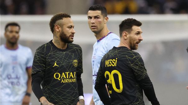 El PSG venció al Riyadh Season Team: hubo gol de Messi y doblete de Cristiano Ronaldo