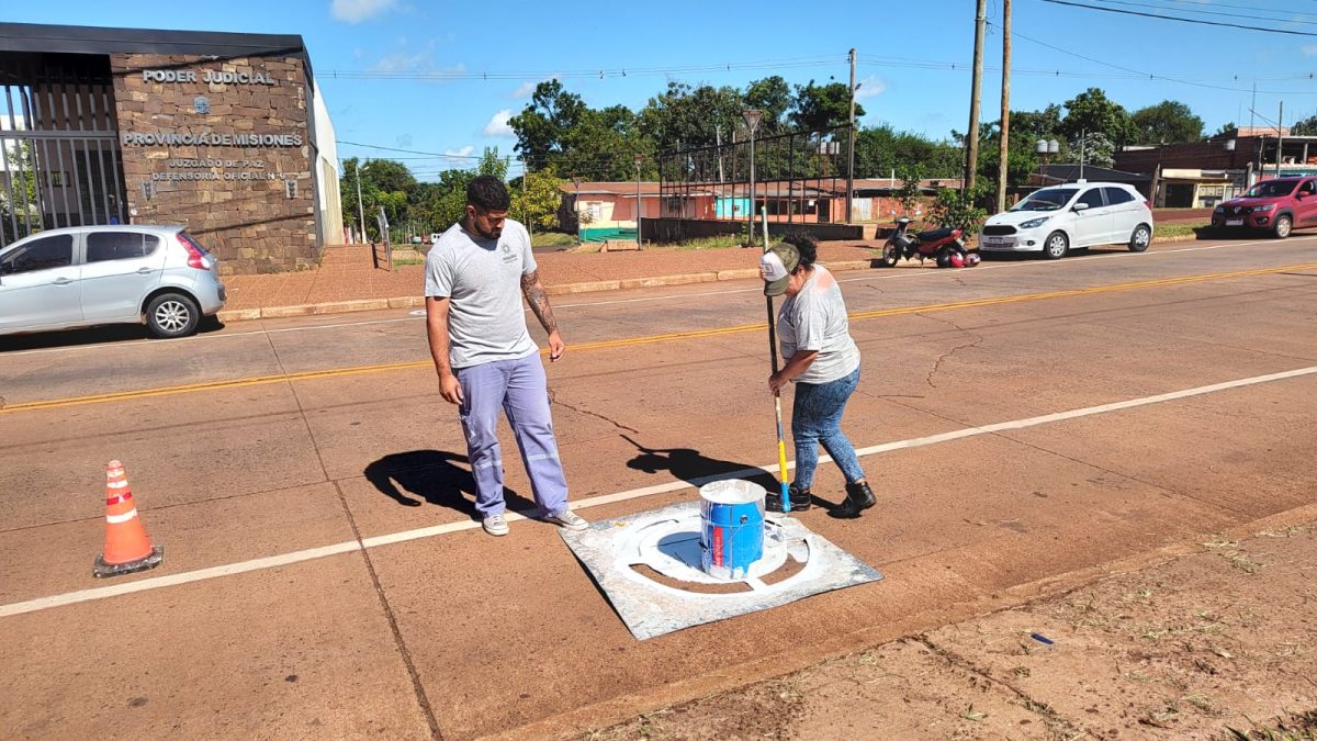 Realizan tareas de demarcación en avenidas posadeñas