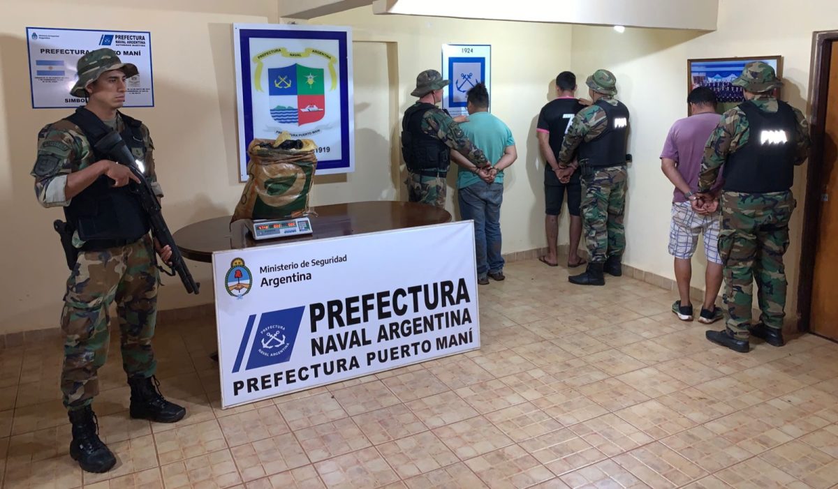 Colonia Polana: secuestraron marihuana valuada en más $2 millones y detuvieron a tres personas