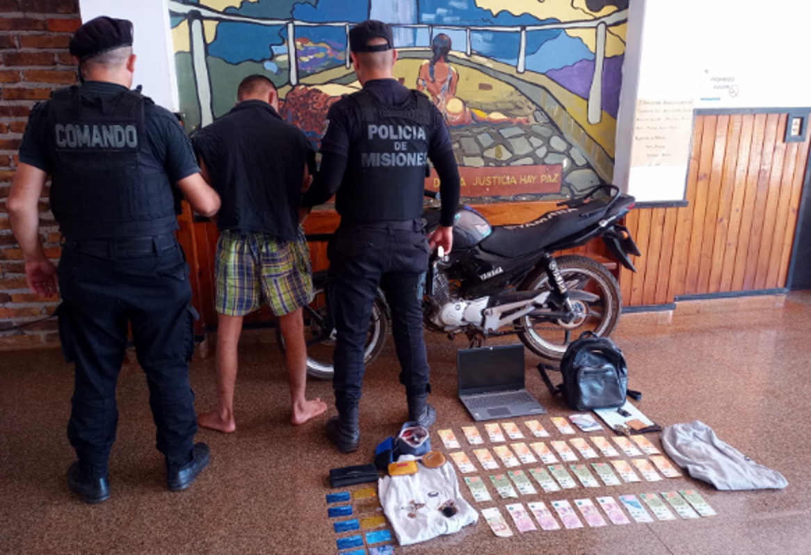 Elementos recuperados y detenidos acusados