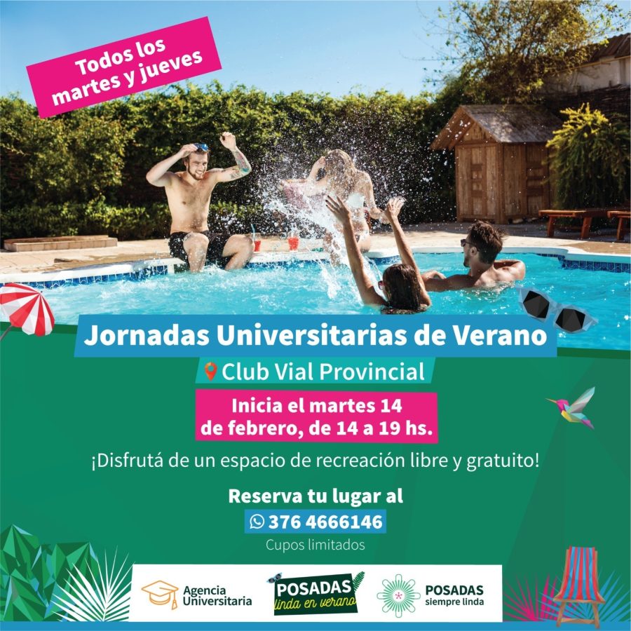 El verano universitario se vive en el Club Vial de Posadas