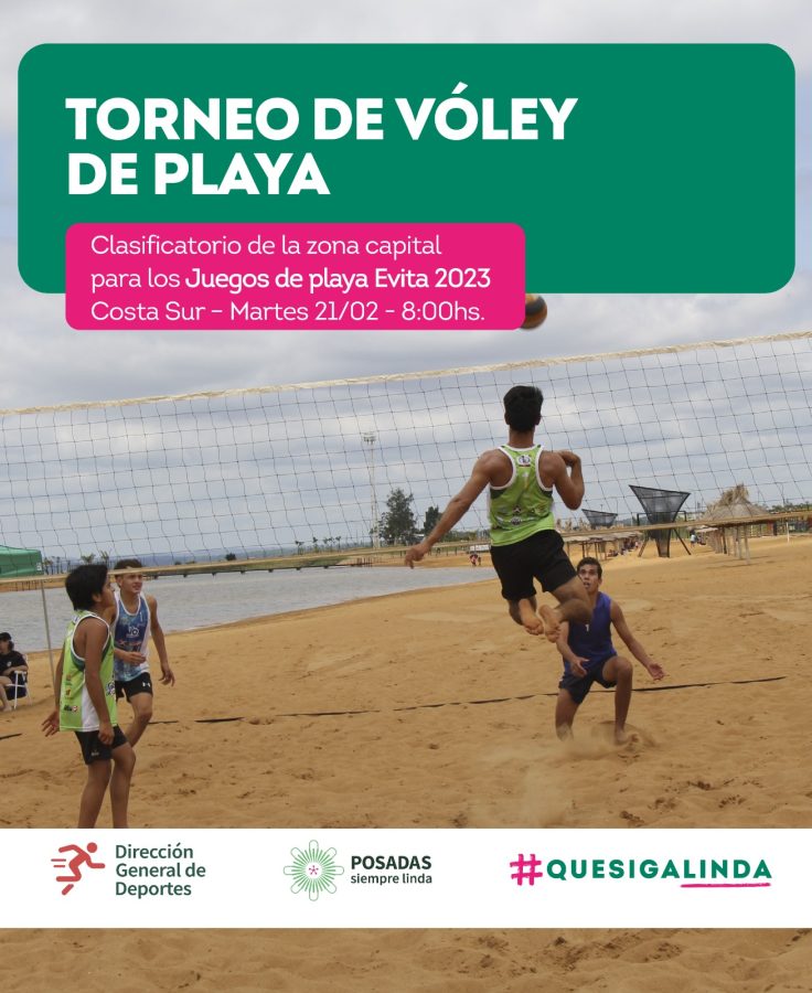 Llega un nuevo torneo de vóley playa a la Costa Sur de Posadas