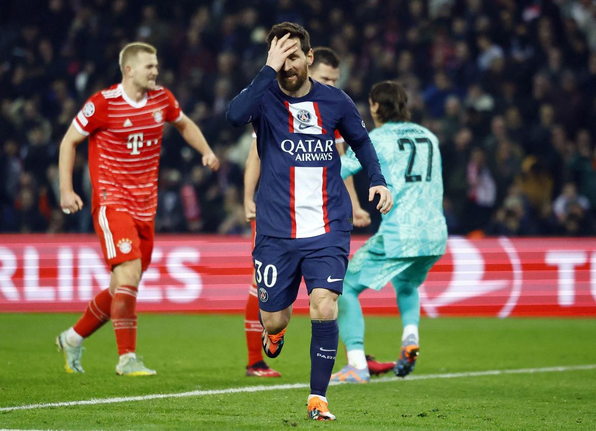Con Messi en cancha, el PSG cayó ante el Bayern Múnich