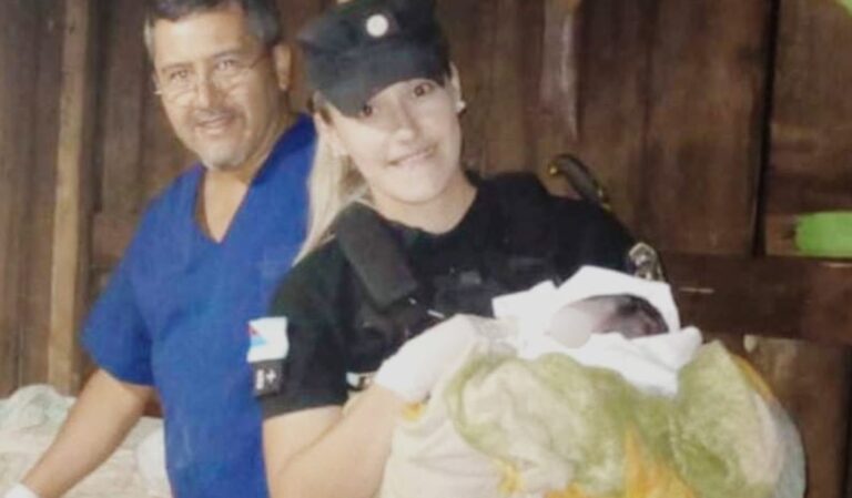 Policías y enfermero asistieron a una mujer en trabajo de parto en Campo Grande