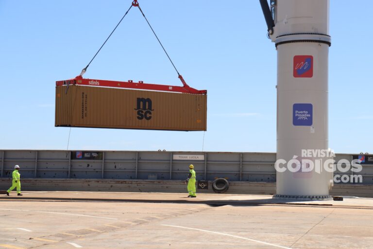 Passalacqua ponderó el éxito del puerto de Posadas en la exportación récord de madera a Europa