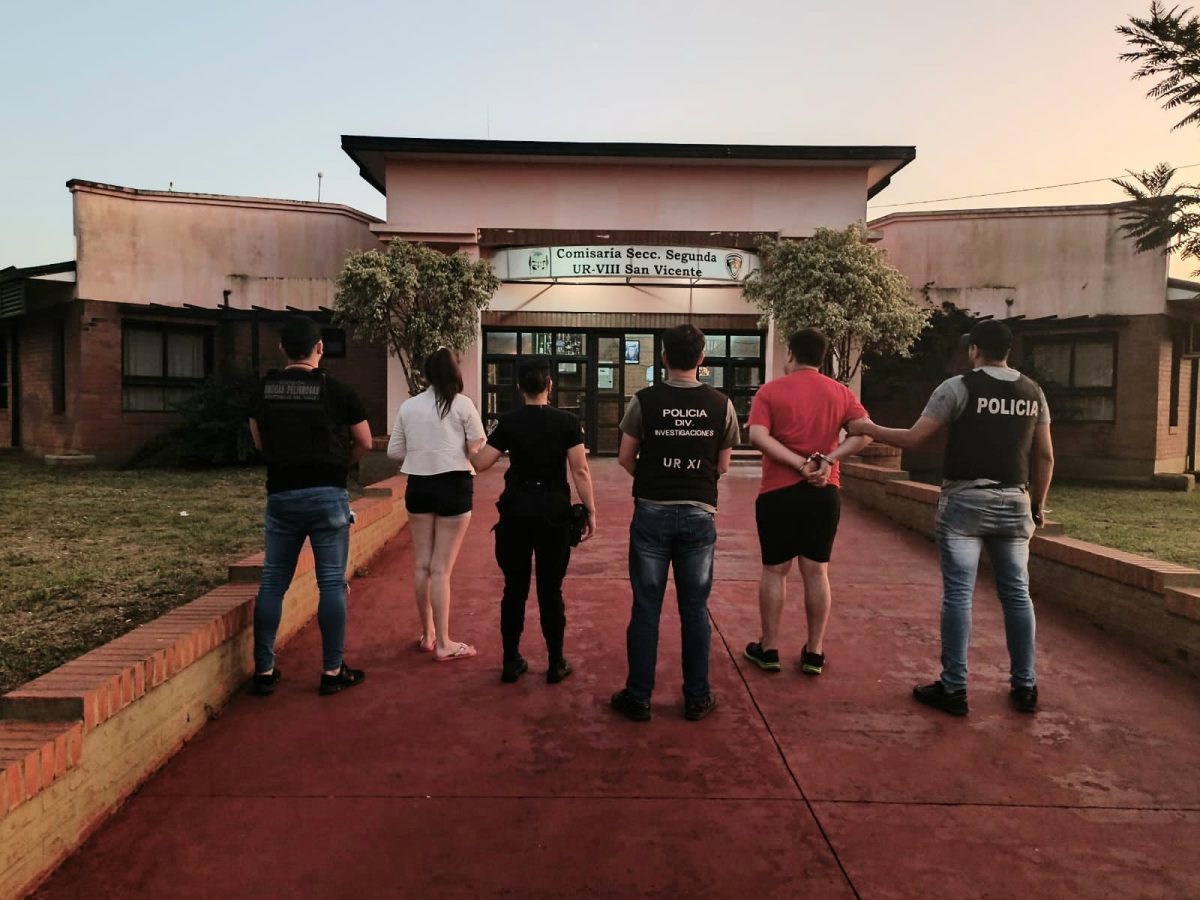 Detuvieron a dos personas por el robo a una pareja en San Vicente