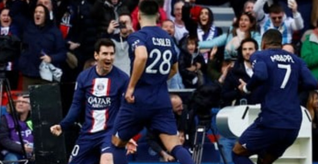 Con un gol de Messi de tiro libre, PSG ganó por la liga francesa