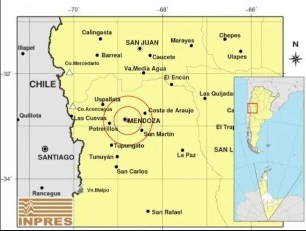 Un fuerte sismo de 4.7 grados generó alarma en Mendoza