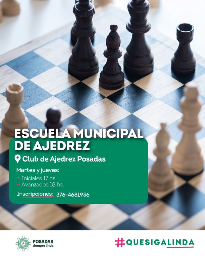 Invitan a sumarse a la Escuela Municipal de Ajedrez