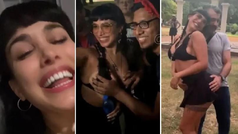 Una actriz porno se desnudó en un parque en Rosario: tuvo sexo con tres seguidores