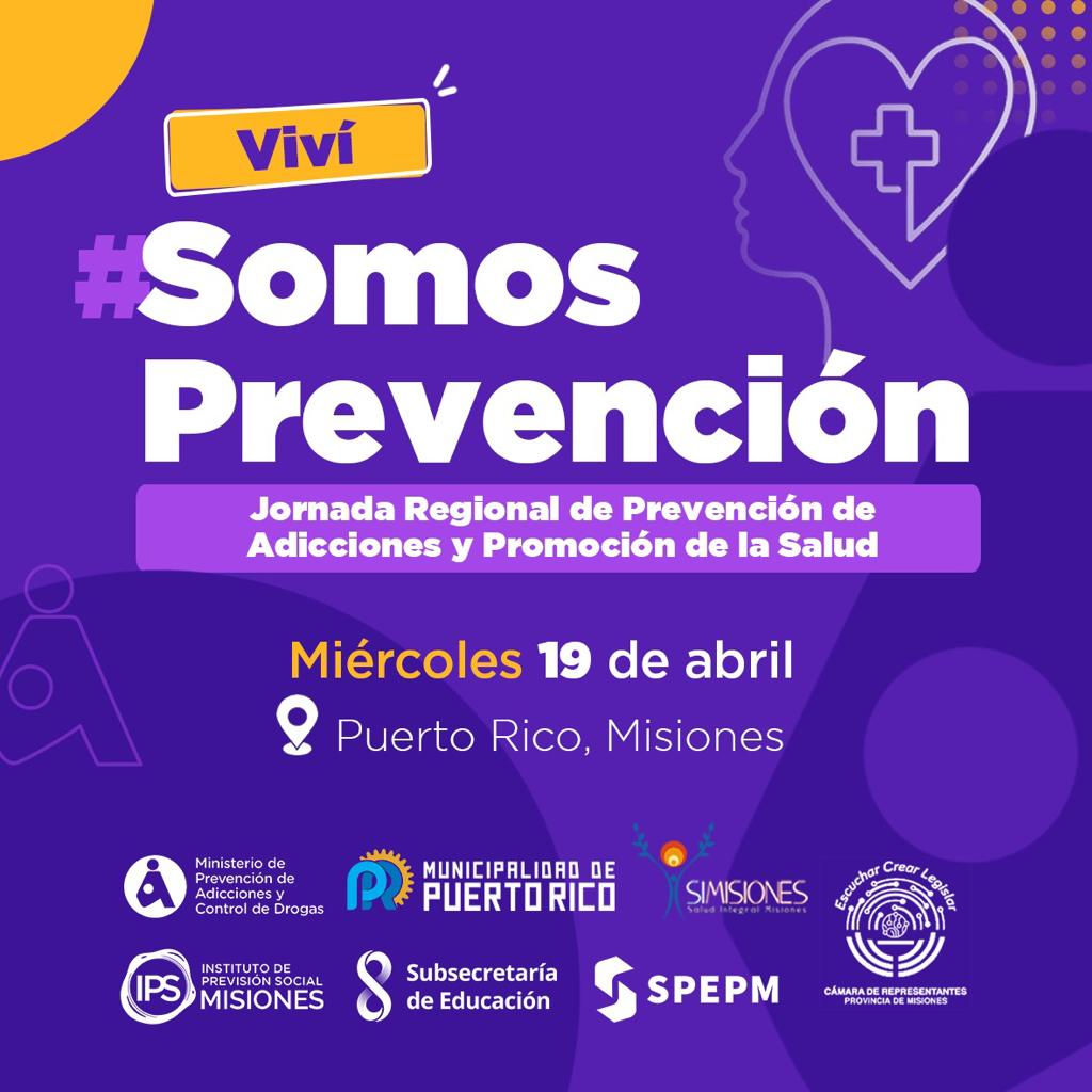 Puerto Rico: realizarán la Jornada de Prevención de Adicciones y Promoción de la Salud 
