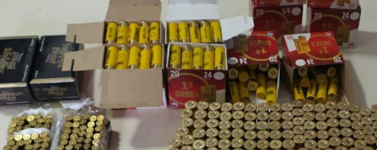 Irigoyen: incautaron 250 cartuchos de escopeta y 350 municiones ocultas en una encomienda