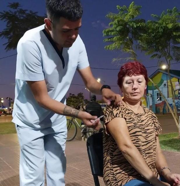 vacunacion en los barrios 1 - 3