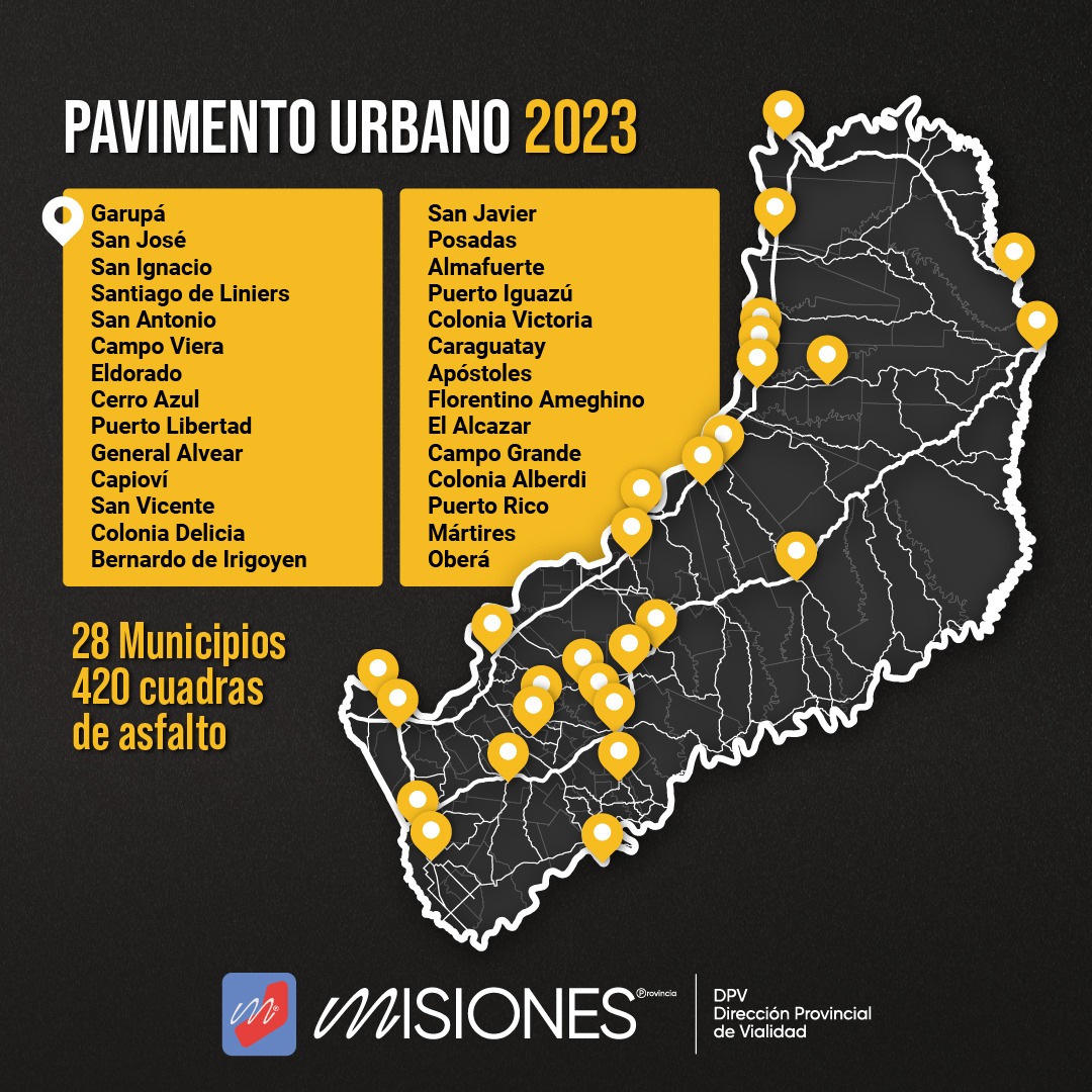 En lo que va del año el asfalto llegó a nuevas cuadras de 28 municipios