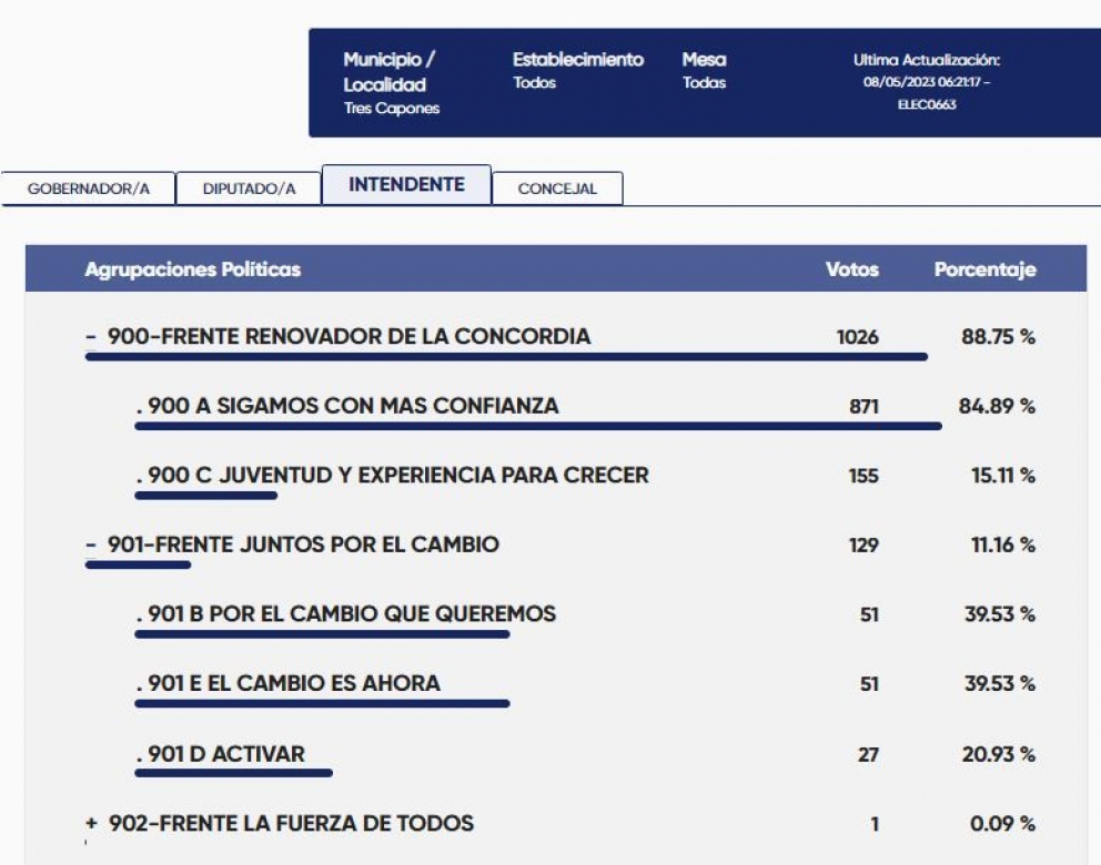 Insólito: candidata a intendente de Tres Capones consiguió solo un voto