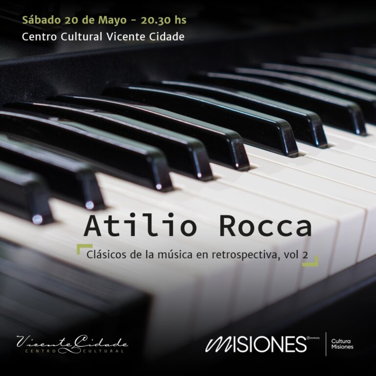 Atilio Rocca ofrecerá un recital de “Clásicos de la música en retrospectiva”