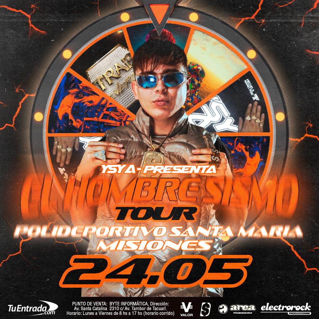 YSY A llega a Misiones con "El hombresismo tour"