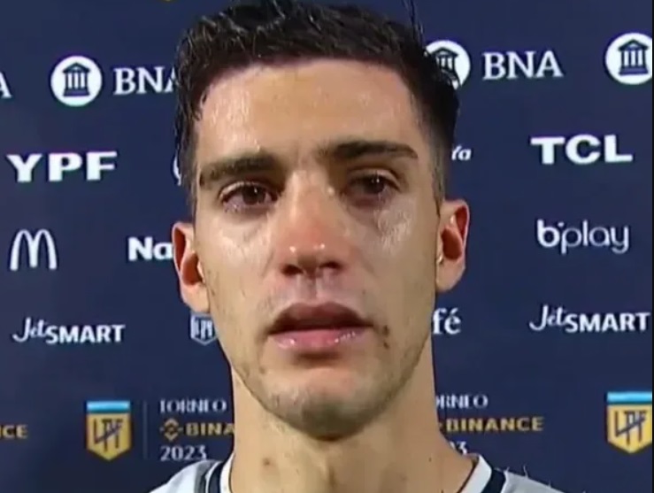 jugador llorando