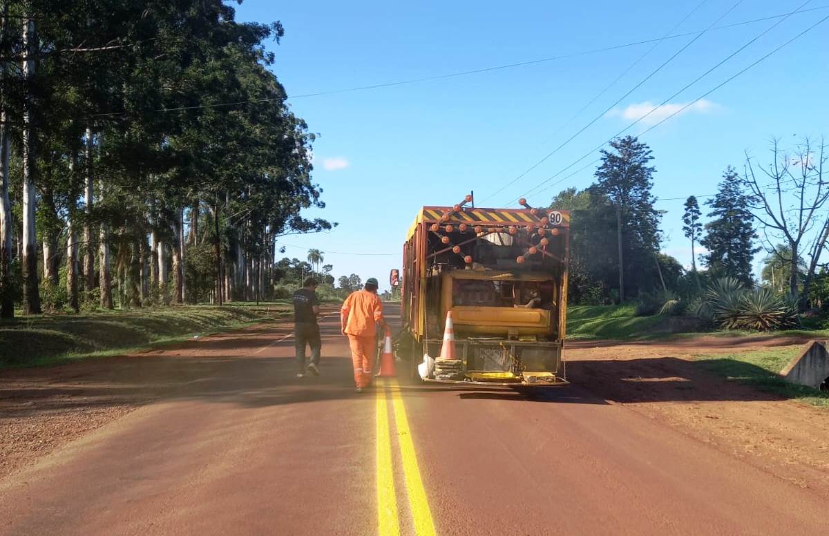 Realizan la demarcación de las rutas provinciales N° 1 y N° 19