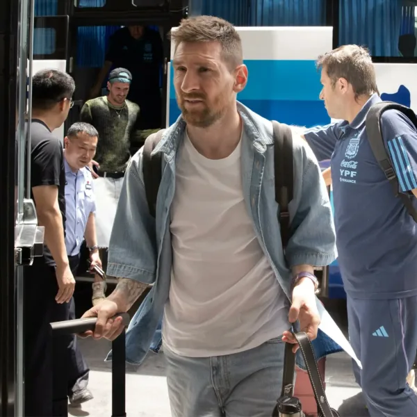 Messi se sumó a la concentración de la Selección Argentina en China