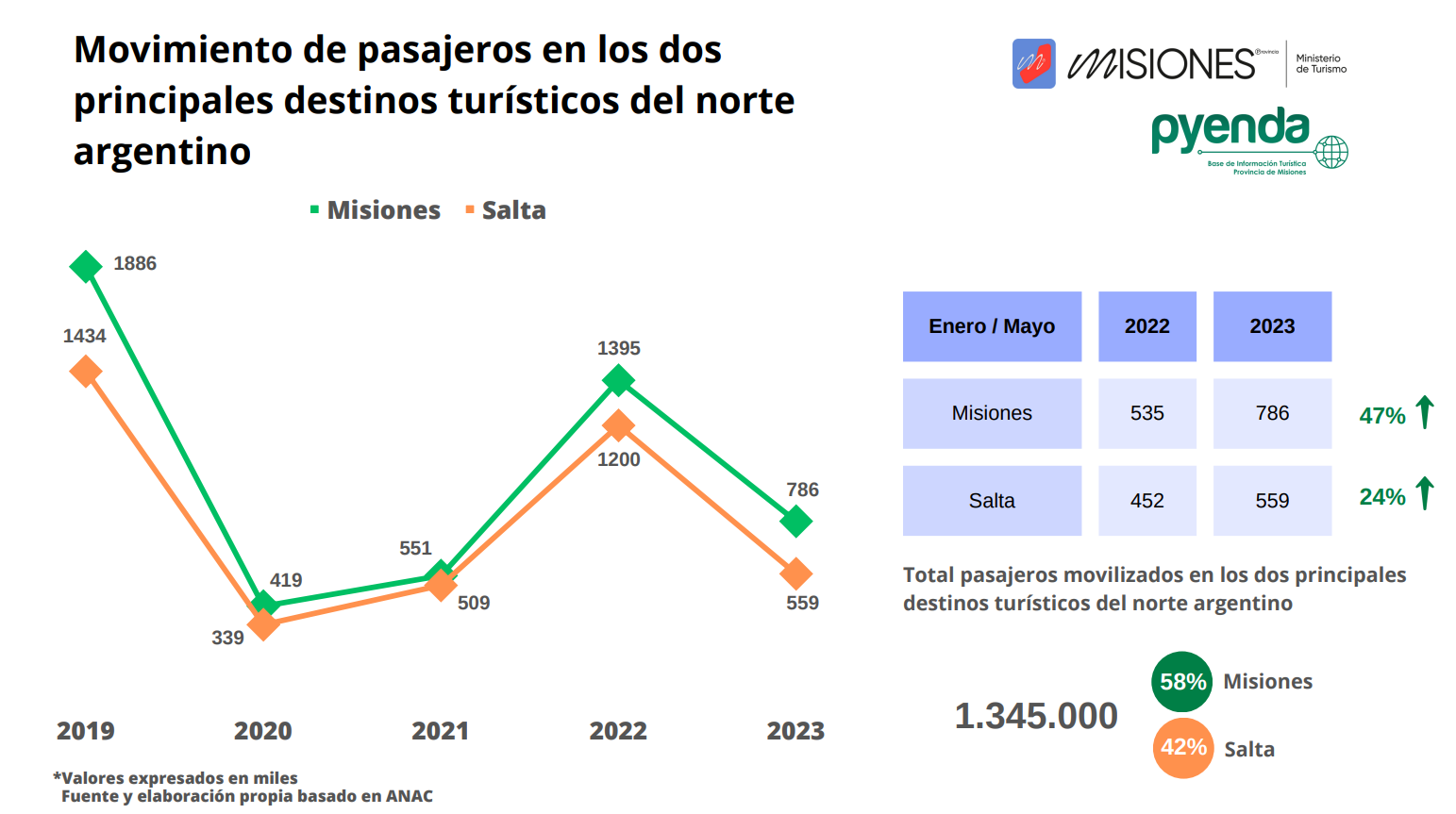 Movimiento de pasajeros Misiones Salta - 3