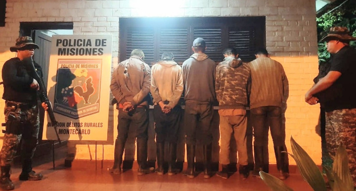 Cinco detenidos y un arsenal de armas secuestradas, el saldo de operativos rurales en Misiones