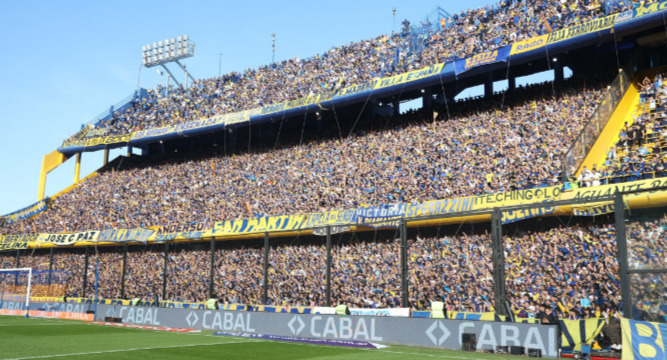 Despedida de Riquelme: los hinchas de Boca tiñeron de azul y oro las tribunas de La Bombonera