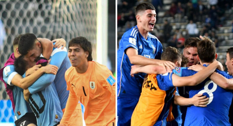 Mundial Sub 20: Uruguay e Italia jugarán la final en el estadio Diego Armando Maradona