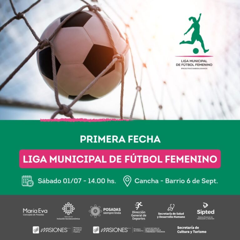 Arranca la primera fecha de la Liga Municipal de Fútbol Femenino